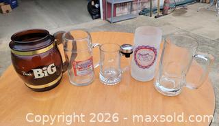 MaxSold Auction: Novelty Beer Mugs (5)  - East Cocalico Township (Pennsylvania, USA) SELLER MANAGED Downsizing Online Auction - Stevens Road                   