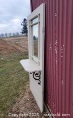 MaxSold Auction: Re-purposed Door w/ Mirror & Shelf  - East Cocalico Township (Pennsylvania, USA) SELLER MANAGED Downsizing Online Auction - Stevens Road                   