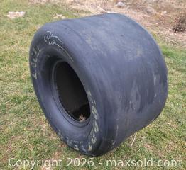 MaxSold Auction: Vintage Goodyear Eagle Racing Slick Tire Signed by Driver  - East Cocalico Township (Pennsylvania, USA) SELLER MANAGED Downsizing Online Auction - Stevens Road                   