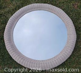 MaxSold Auction: Wicker Wall Mirror 3ft Wide - East Cocalico Township (Pennsylvania, USA) SELLER MANAGED Downsizing Online Auction - Stevens Road                   