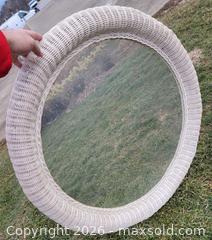 MaxSold Auction: Wicker Wall Mirror 3ft Wide - East Cocalico Township (Pennsylvania, USA) SELLER MANAGED Downsizing Online Auction - Stevens Road                   