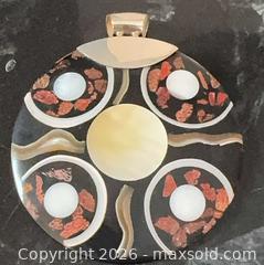 MaxSold Auction: Boho Pendant, Shell Mother-of-Pearl Inlay with Sterling Silver - Pickering (Ontario, Canada) PARTNER MANAGED Reseller Online Auction -  Granite Court