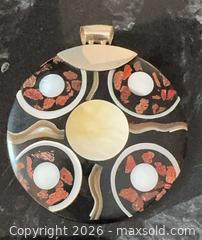 MaxSold Auction: Boho Pendant, Shell Mother-of-Pearl Inlay with Sterling Silver - Pickering (Ontario, Canada) PARTNER MANAGED Reseller Online Auction -  Granite Court