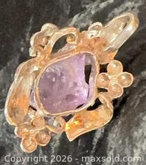 MaxSold Auction: Floral Handmade Sterling Silver 925 Pendant with Raw Purple Amethyst - Pickering (Ontario, Canada) PARTNER MANAGED Reseller Online Auction -  Granite Court
