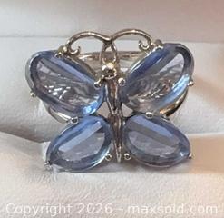 MaxSold Auction: Lovely Fancy Sterling Silver 925 Fancy Mystical Butterfly Ring  - Pickering (Ontario, Canada) PARTNER MANAGED Reseller Online Auction -  Granite Court