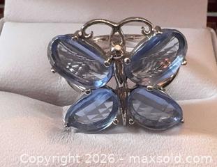 MaxSold Auction: Lovely Fancy Sterling Silver 925 Fancy Mystical Butterfly Ring  - Pickering (Ontario, Canada) PARTNER MANAGED Reseller Online Auction -  Granite Court