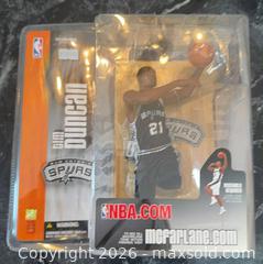 MaxSold Auction: McFarlane Toys Tim Duncan San Antonio Spurs Action Figure Basketball Collectible - Pickering (Ontario, Canada) PARTNER MANAGED Reseller Online Auction -  Granite Court