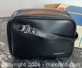 MaxSold Auction: Tasco 8x Binoculars, Black, Vintage (1970s-1980s) With Box - Pickering (Ontario, Canada) PARTNER MANAGED Reseller Online Auction -  Granite Court