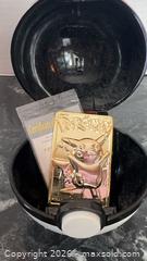 MaxSold Auction: Vintage Collectible 23K Gold Plated  Pikachu Pokemon Trading Card Box COA Nintendo - Pickering (Ontario, Canada) PARTNER MANAGED Reseller Online Auction -  Granite Court