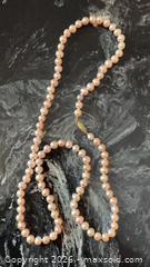 MaxSold Auction: Vintage Stunning Heavy 14K Cultured Round Gold Pink/Peach Pearl Necklace 22” - Pickering (Ontario, Canada) PARTNER MANAGED Reseller Online Auction -  Granite Court