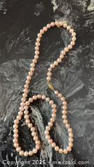 MaxSold Auction: Vintage Stunning Heavy 14K Cultured Round Gold Pink/Peach Pearl Necklace 22” - Pickering (Ontario, Canada) PARTNER MANAGED Reseller Online Auction -  Granite Court