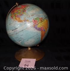 MaxSold Auction: 10" World Nation Series Globe on Gold-tone Metal Base - New Westminster (British Columbia, Canada) SELLER MANAGED Downsizing Online Auction - Eighth Street