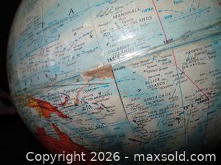MaxSold Auction: 10" World Nation Series Globe on Gold-tone Metal Base - New Westminster (British Columbia, Canada) SELLER MANAGED Downsizing Online Auction - Eighth Street