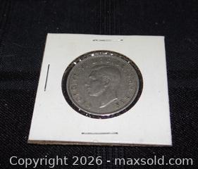 MaxSold Auction: 4-Coin Lot: 1947 Two Shillings, 1971 Canadian Dollar, 2x1967 Nickels - New Westminster (British Columbia, Canada) SELLER MANAGED Downsizing Online Auction - Eighth Street