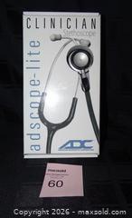 MaxSold Auction: ADC Clinician Stethoscope 619 Lightweight Black Brand New - New Westminster (British Columbia, Canada) SELLER MANAGED Downsizing Online Auction - Eighth Street