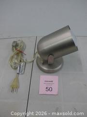 MaxSold Auction: Adjustable Accent/Spot Lamp Table or Wall Mount, Brushed Nickel - New Westminster (British Columbia, Canada) SELLER MANAGED Downsizing Online Auction - Eighth Street