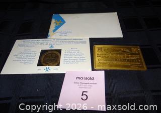 MaxSold Auction: British Columbia Centennial 1971 Medallion & 50 Year Bricklayers, Masons and Plasterers Intl. Union Member card - New Westminster (British Columbia, Canada) SELLER MANAGED Downsizing Online Auction - Eighth Street