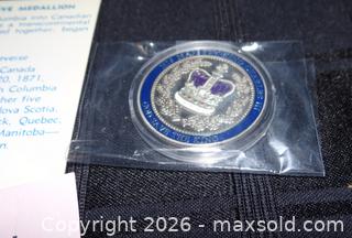 MaxSold Auction: Commemorative Medallions Lot of 2: BC Centennial 1971 & King Charles Coronation - New Westminster (British Columbia, Canada) SELLER MANAGED Downsizing Online Auction - Eighth Street