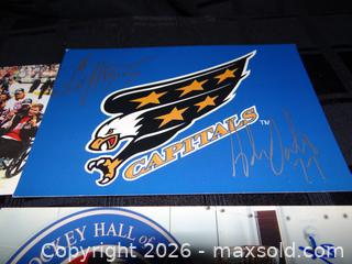 MaxSold Auction: Five Signed Hockey postcards or large cards Luc Robitaille Andy Bathgate - New Westminster (British Columbia, Canada) SELLER MANAGED Downsizing Online Auction - Eighth Street