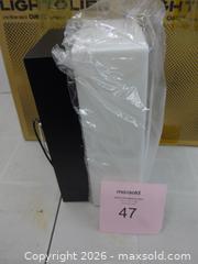 MaxSold Auction: Four Lightolier Wall Sconce — White Diffuser with Dark Metal Back - New Westminster (British Columbia, Canada) SELLER MANAGED Downsizing Online Auction - Eighth Street