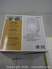 MaxSold Auction: Hampton Bay Exterior Wall/Bulkhead Light Model 410915 White - New Westminster (British Columbia, Canada) SELLER MANAGED Downsizing Online Auction - Eighth Street