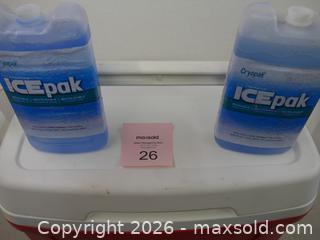 MaxSold Auction: Igloo Laguna 28 Cooler, 28 QT, Red Body / White Lid - New Westminster (British Columbia, Canada) SELLER MANAGED Downsizing Online Auction - Eighth Street