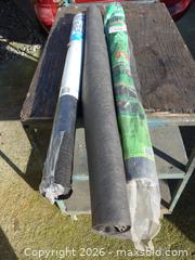 MaxSold Auction: Landscape Weed Barrier Fabric Rolls, Black — Over 550 sq ft (3) - New Westminster (British Columbia, Canada) SELLER MANAGED Downsizing Online Auction - Eighth Street