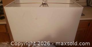 MaxSold Auction: Large Mid-Century Modern White Ceramic Table Lamp with Shade - New Westminster (British Columbia, Canada) SELLER MANAGED Downsizing Online Auction - Eighth Street