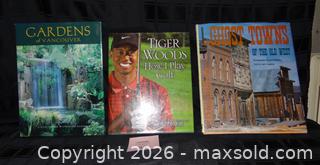 MaxSold Auction: Lot of 3 Hardcover Books Gardens of Vancouver; Tiger Woods: How I Play Golf; Ghost Towns of the Old West - New Westminster (British Columbia, Canada) SELLER MANAGED Downsizing Online Auction - Eighth Street