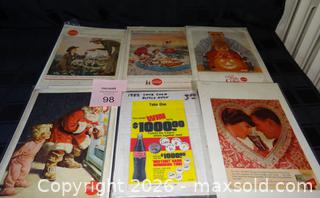 MaxSold Auction: Lot of 6 vintage Coca?Cola magazine/print advertisements - New Westminster (British Columbia, Canada) SELLER MANAGED Downsizing Online Auction - Eighth Street
