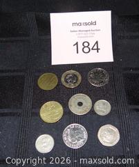 MaxSold Auction: Lot of 9 Mixed Foreign Coins - New Westminster (British Columbia, Canada) SELLER MANAGED Downsizing Online Auction - Eighth Street