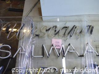 MaxSold Auction: Lot of Vintage Neon Signs in plaxiglass Holders WESCANA & Sarees Etc - New Westminster (British Columbia, Canada) SELLER MANAGED Downsizing Online Auction - Eighth Street