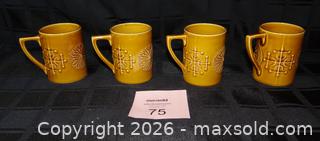 MaxSold Auction: MCM Portmeirion Totem Mugs by Susan Williams?Ellis — Set of 4 - New Westminster (British Columbia, Canada) SELLER MANAGED Downsizing Online Auction - Eighth Street