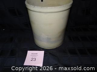 MaxSold Auction: Medalta Potteries Ltd. Glazed Stoneware Watering Crock, 9 in - New Westminster (British Columbia, Canada) SELLER MANAGED Downsizing Online Auction - Eighth Street