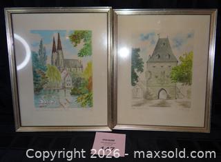 MaxSold Auction: Pair of Framed Scenic Prints Signed "W. Shümpf" - New Westminster (British Columbia, Canada) SELLER MANAGED Downsizing Online Auction - Eighth Street