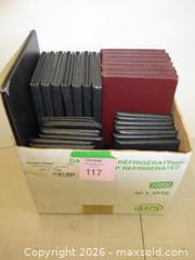 MaxSold Auction: Restaurant Menu Covers, Black & Burgundy Faux Leather — Approx. 29 - New Westminster (British Columbia, Canada) SELLER MANAGED Downsizing Online Auction - Eighth Street