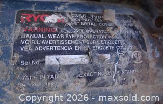 MaxSold Auction: Ryobi 14" Metal Cut-Off Saw (Type 3556) - New Westminster (British Columbia, Canada) SELLER MANAGED Downsizing Online Auction - Eighth Street