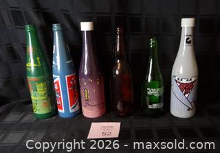 MaxSold Auction: Set of 6 Promotional/Commemorative Soda & Beer Glass Bottles - New Westminster (British Columbia, Canada) SELLER MANAGED Downsizing Online Auction - Eighth Street