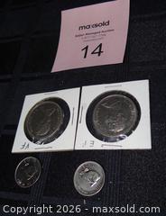 MaxSold Auction: Two 1971 Canadian Dollars & Two 1967 Canadian Nickels - New Westminster (British Columbia, Canada) SELLER MANAGED Downsizing Online Auction - Eighth Street