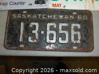 MaxSold Auction: Vintage Canadian License Plates Lot: SK, ON, BC, AB (5) - New Westminster (British Columbia, Canada) SELLER MANAGED Downsizing Online Auction - Eighth Street