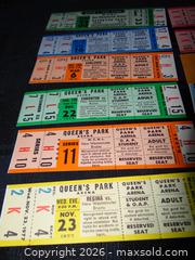 MaxSold Auction: Vintage New Westminster Bruins Playoff Tickets Lot (c.1974–1979) - New Westminster (British Columbia, Canada) SELLER MANAGED Downsizing Online Auction - Eighth Street