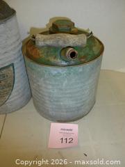 MaxSold Auction: Vintage SMP Metal Gas and Oil Cans, Lot of 3 - New Westminster (British Columbia, Canada) SELLER MANAGED Downsizing Online Auction - Eighth Street