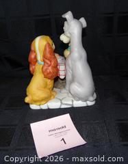 MaxSold Auction: Vintage Walt Disney Lady & the Tramp Spaghetti Dinner Figurine - New Westminster (British Columbia, Canada) SELLER MANAGED Downsizing Online Auction - Eighth Street