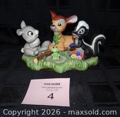 MaxSold Auction: Walt Disney Productions Bambi, Thumper & Flower Ceramic Figurine - New Westminster (British Columbia, Canada) SELLER MANAGED Downsizing Online Auction - Eighth Street