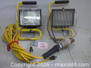 MaxSold Auction: Work Lights & Trouble Light - 3-Piece Lot - New Westminster (British Columbia, Canada) SELLER MANAGED Downsizing Online Auction - Eighth Street