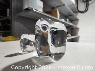 MaxSold Auction: Baccarat France abstract glass elephants mother and child. - Upper Moreland Township (Pennsylvania, USA) SELLER MANAGED Charity/Fundraising Online Auction - Davisville Road           