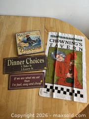 MaxSold Auction: Mixed Lot of Kitchen Signs/Decor - Kingston (Ontario, Canada) SELLER MANAGED Downsizing Online Auction - Bishop Street