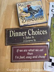 MaxSold Auction: Mixed Lot of Kitchen Signs/Decor - Kingston (Ontario, Canada) SELLER MANAGED Downsizing Online Auction - Bishop Street