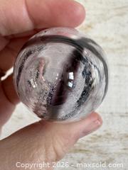 MaxSold Auction: Small Art Glass Bubble and Swirl Egg Shaped Paper Weight - Glass Desk Paperweight - Kingston (Ontario, Canada) SELLER MANAGED Downsizing Online Auction - Bishop Street