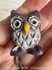 MaxSold Auction: Vintage Clay Owl Figurine with Hand Painted Detailing - Vintage Owl Figurine - Kingston (Ontario, Canada) SELLER MANAGED Downsizing Online Auction - Bishop Street